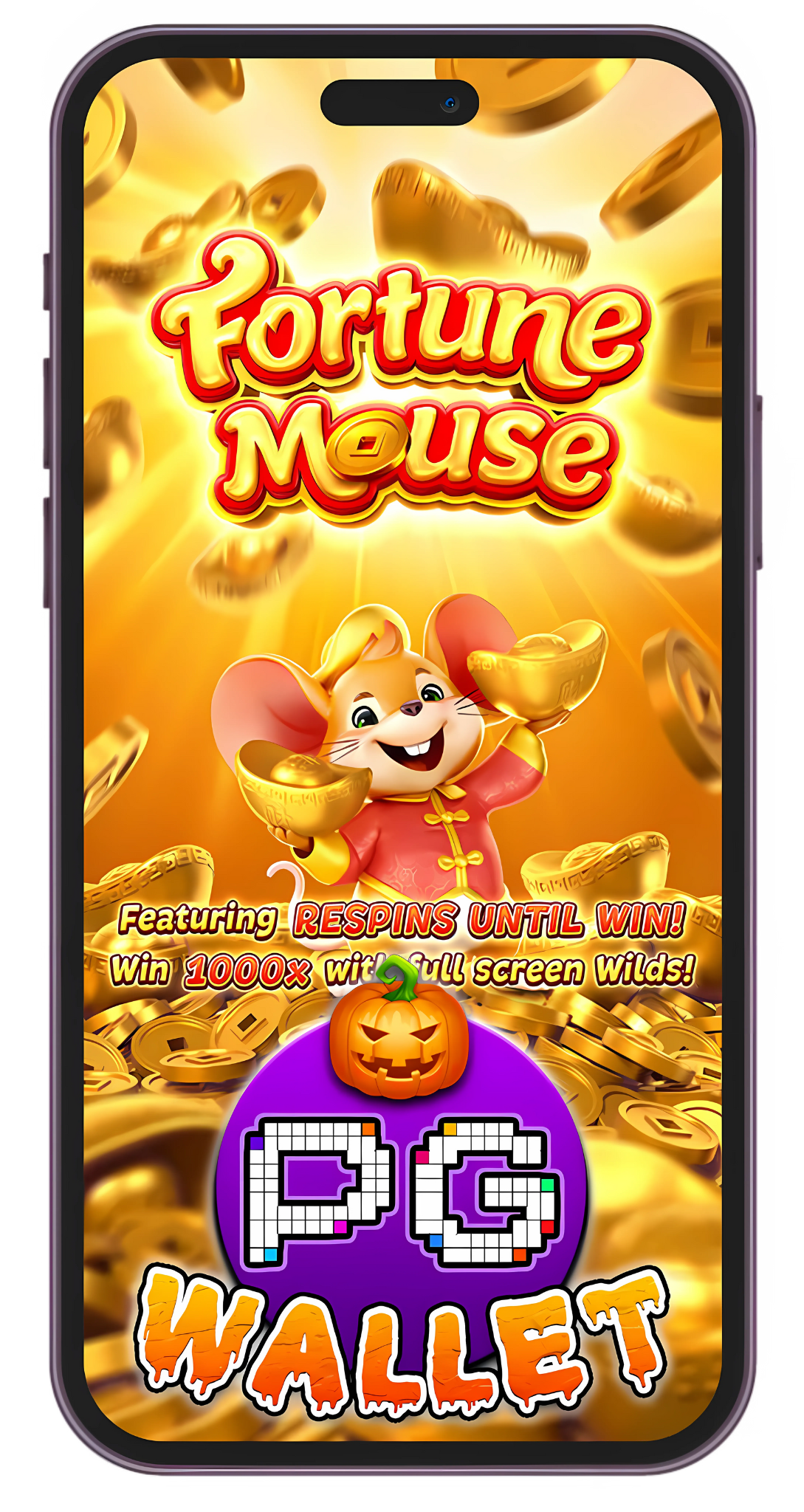 PG WALLET FORTUNE MOUSE หนูตัวร้าย เฮงๆ